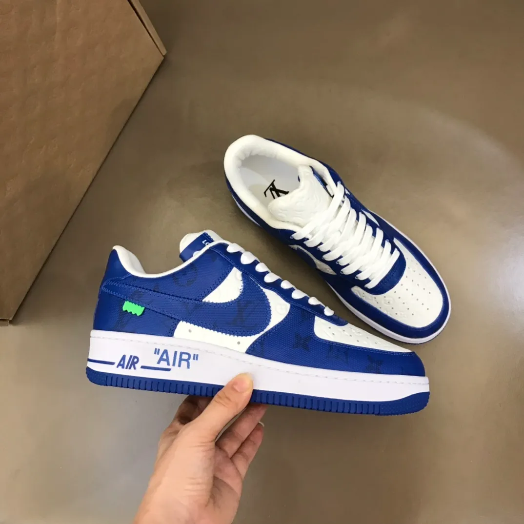 Men's shoes 💰p420 "*OUIS *UITTO*" x OFF-WHITE x Nike tripartite collaboration! Trendy and cool men's casual sports shoes with unrivaled color matching. The design idea basically continues the style of THE TEN. The Swoosh line and tongue label have a very familiar visual effect and are both fashionable and trendy! A must-have for fashionistas! The effect on your feet is absolutely stunning! Size: 38-45